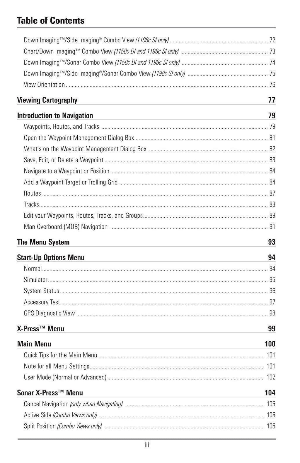 HUMMINBIRD 1100c 1158c 1158 DI XD 1198c SI User Manual - TOUGH WIRE BINDING