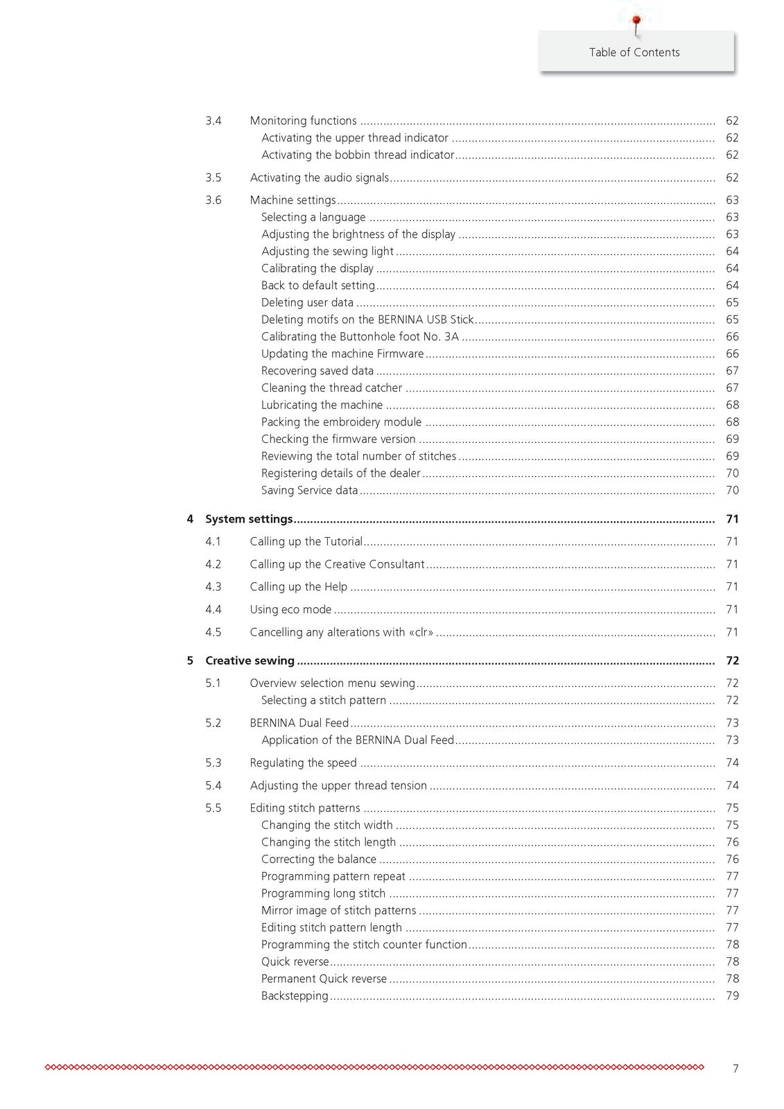 BERNINA 770 QE Sewing Machine User Manual Operation Guide