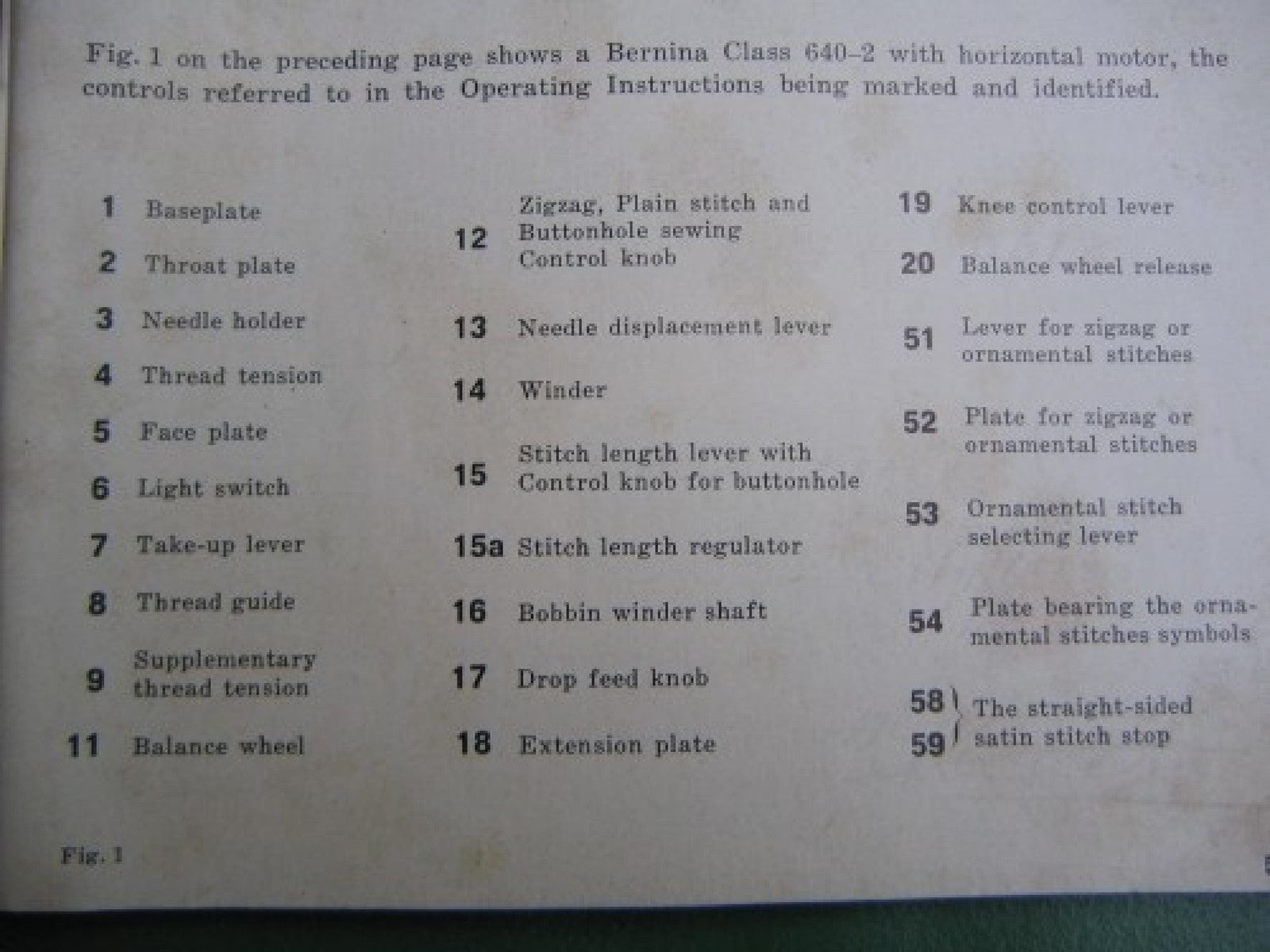 BERNINA 640-2 642-2 Favorit Sewing Machine Manual - WIRE BOUND - TOUGH COVERS