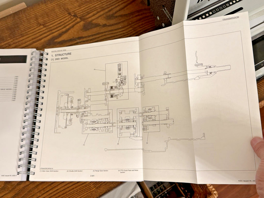 KUBOTA MX4700 MX5100 TRACTOR WORKSHOP MANUAL, WIRE BOUND TOUGH COVERS, FOLDOUTS!