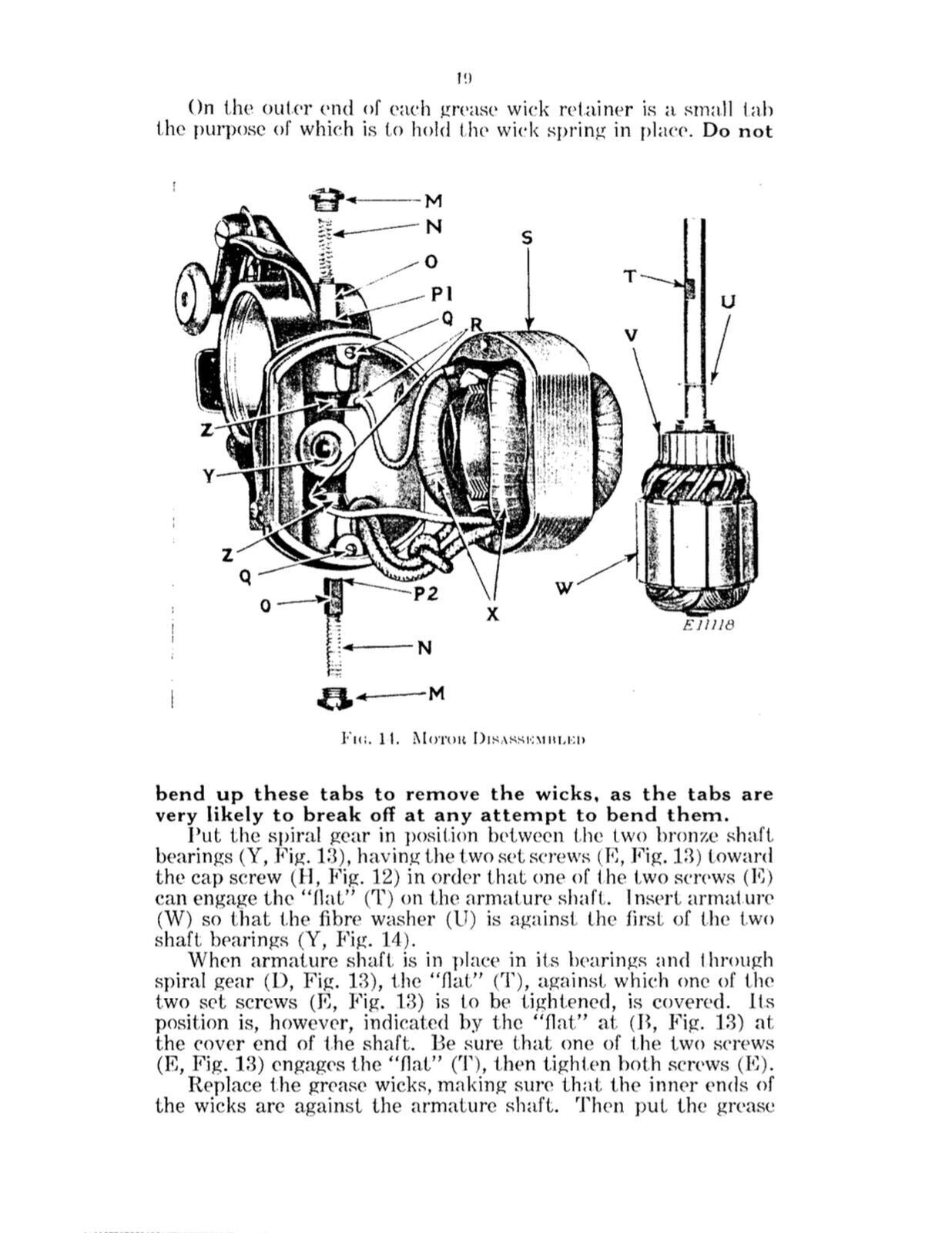 SINGER 15-91 Sewing Machine Service Adjusters Manual NOT User Manual, Wire Bound