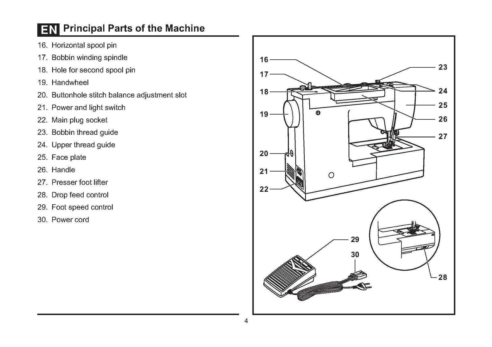 SINGER HEAVY DUTY 4443 4452 Sewing Machine User Manual Instructions, Wire-Bound