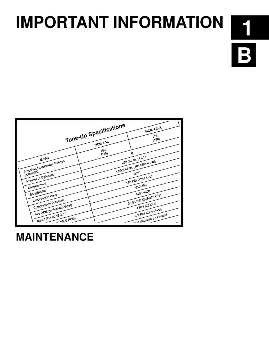 MERCURY Mercruiser No. 18 SERVICE MANUAL Marine Engines GM V-6 4.3L COVERS BOUND