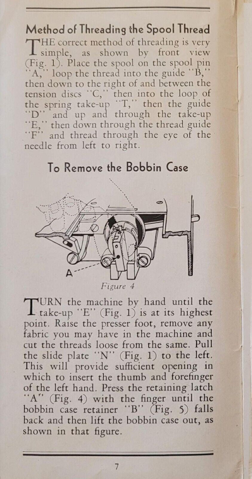STANDARD SewHandy GE Model A Sewing Machine Instruction Manual, Wire Bound