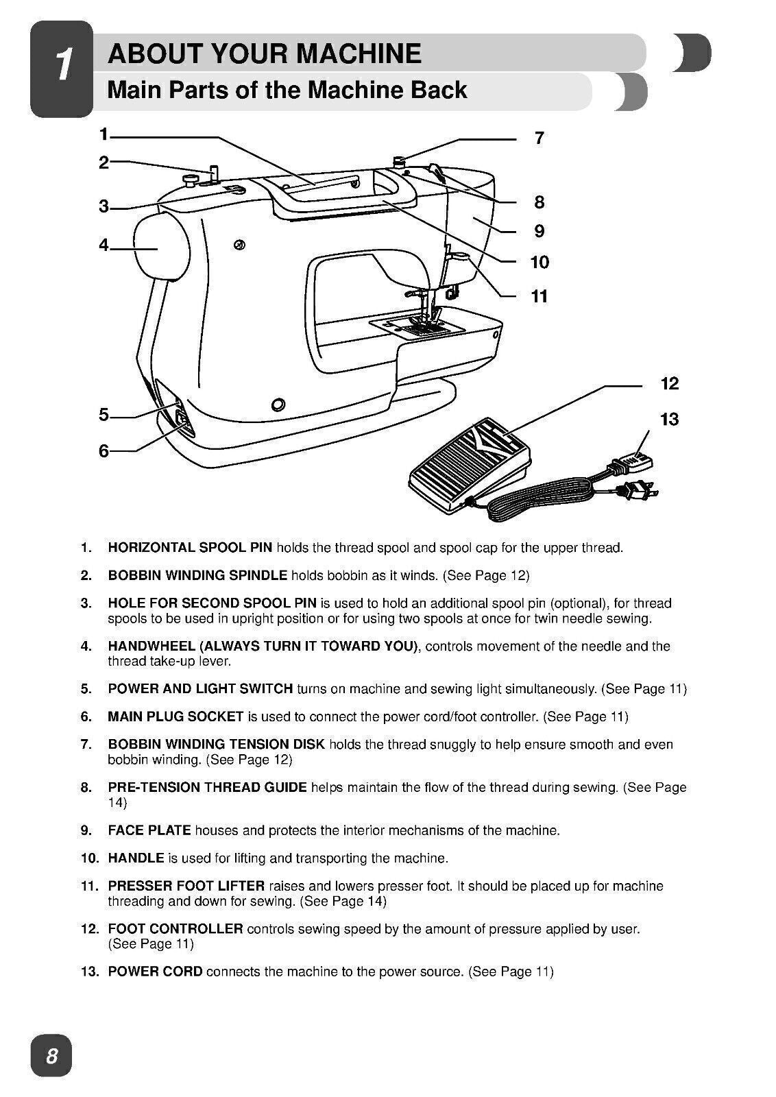 SINGER 3337 Sewing Machine User Manual Owners Instructions, English [WIRE BOUND]