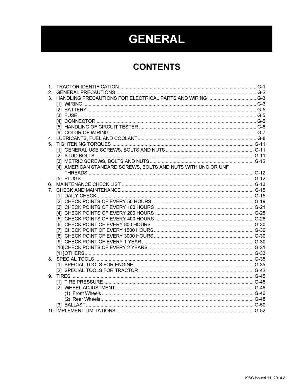 Kubota B2301 B2601 Workshop Service User Manual Operation Guide, Wire Bound