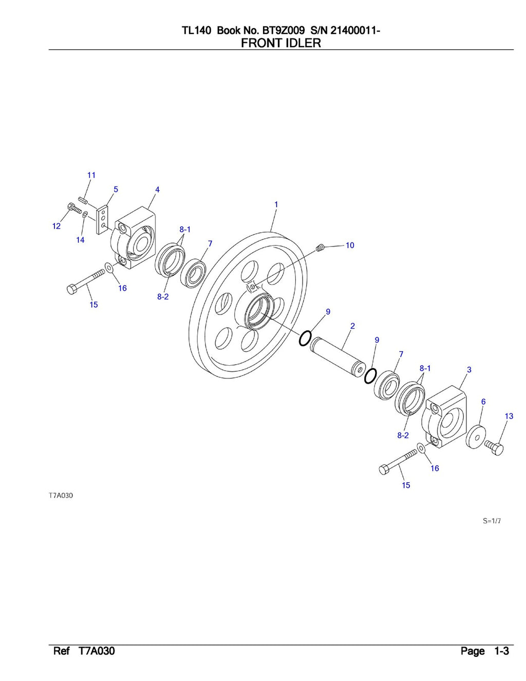 TAKEUCHI TL140 ILLUSTRATED PARTS MANUAL - WIRE BOUND - TOUGH COVERS