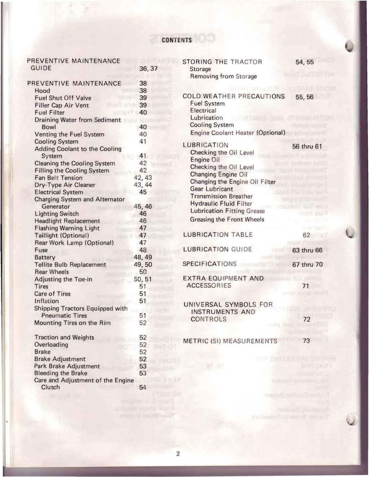 INTERNATIONAL 274 TRACTOR OPERATORS MANUAL - WIRE BOUND - PROTECTIVE COVERS