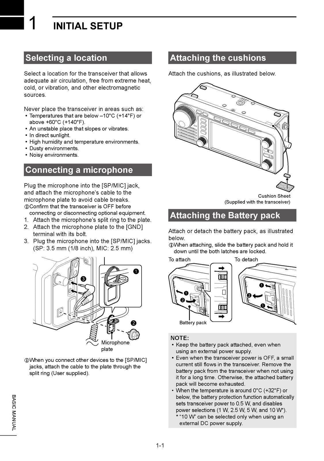ICOM IC-705 Transceiver Basic User Manual - STEEL WIRE BOUND - PROTECTIVE COVERS