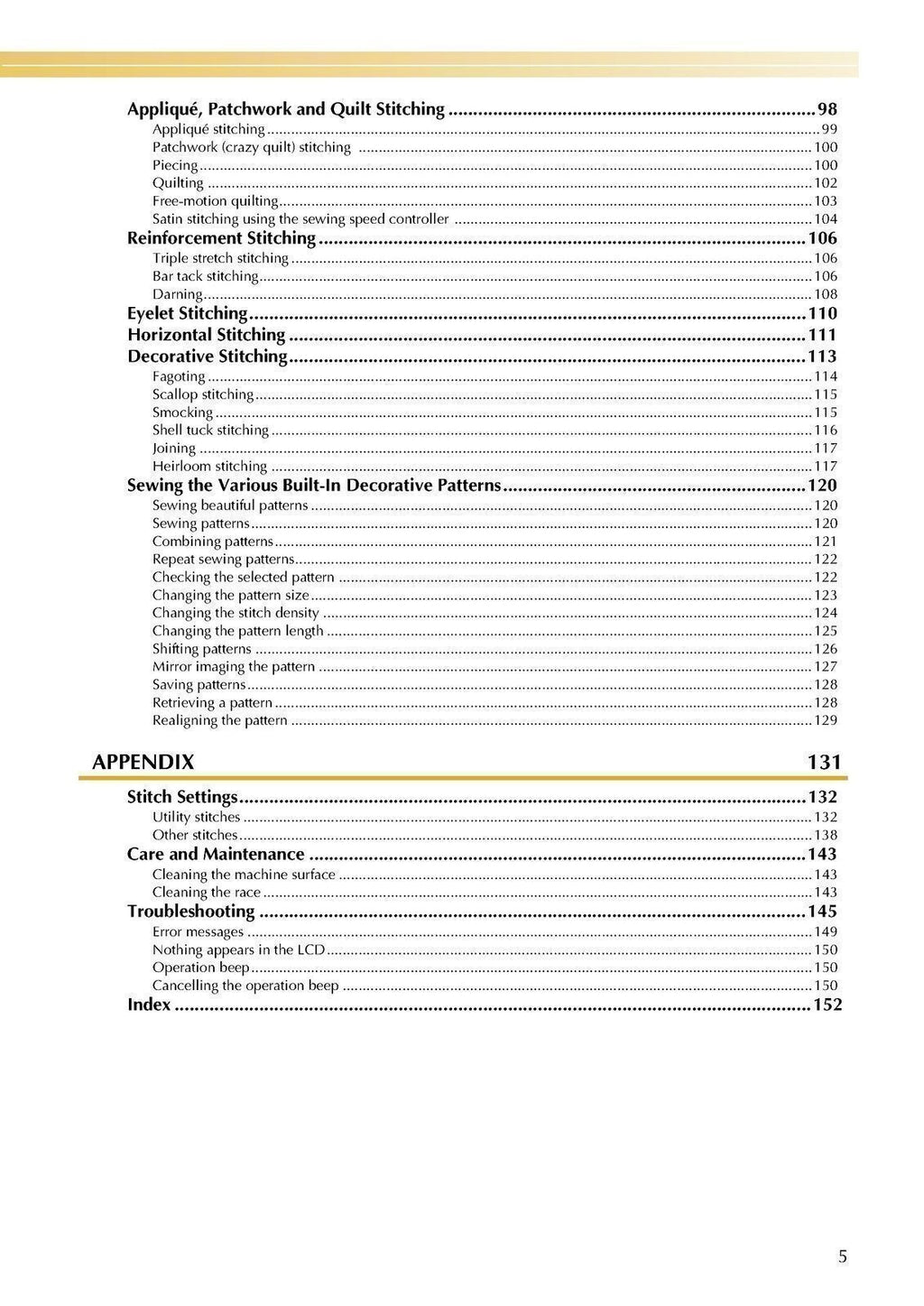 Baby Lock Quilter's Choice BLQC2 User Manual - TOUGH WIRE BINDING & COVERS