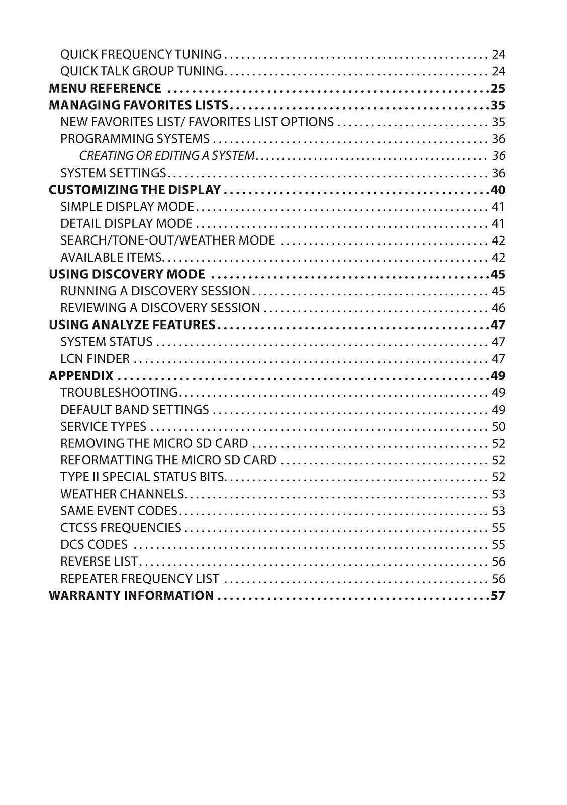 Uniden SDS100 User Manual Operation Instructions - TOUGH WIRE BINDING & COVERS