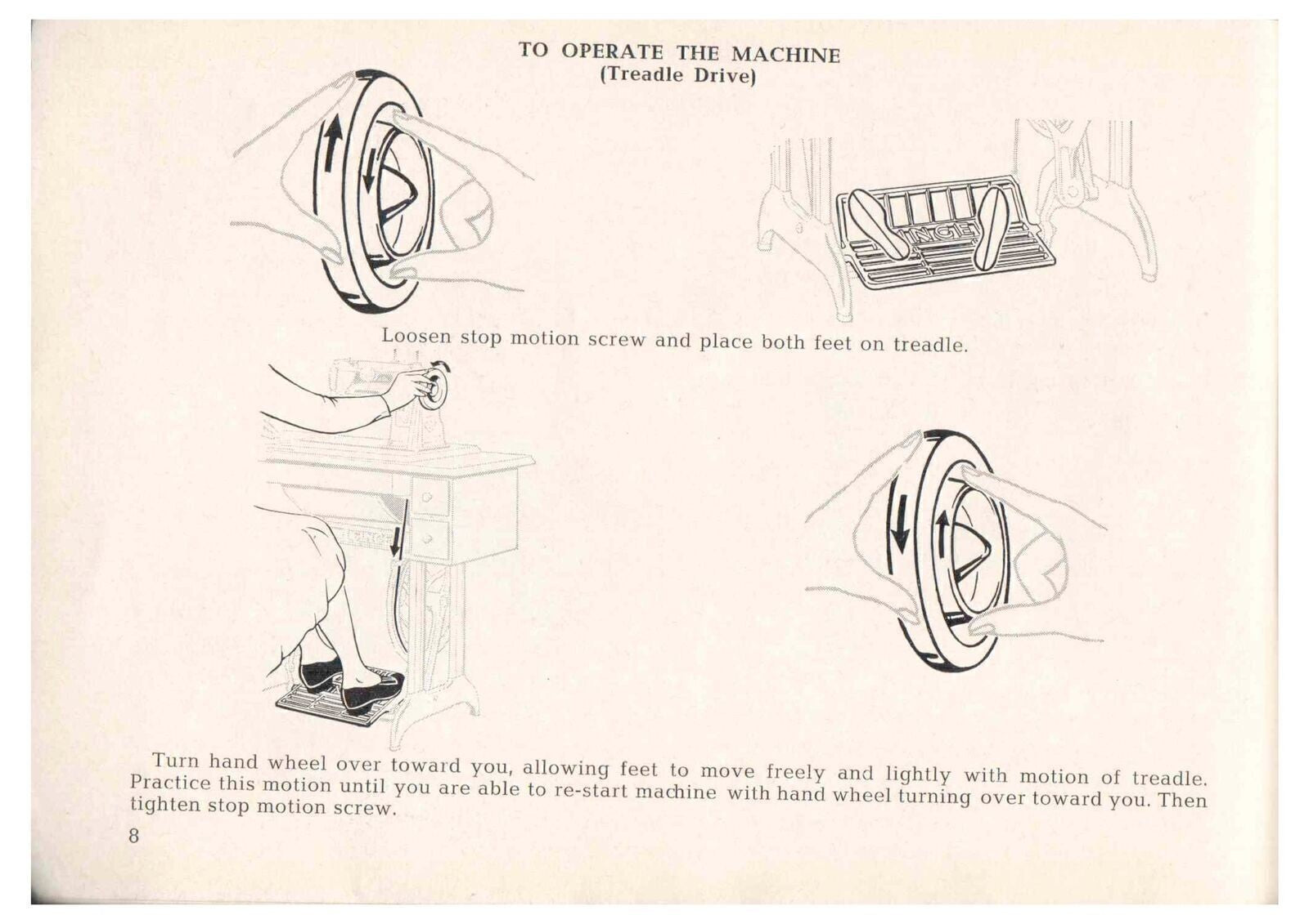 SINGER 401 SLANT-O-MATIC SEWING MACHINE User Manual Instructions - Wire Binding
