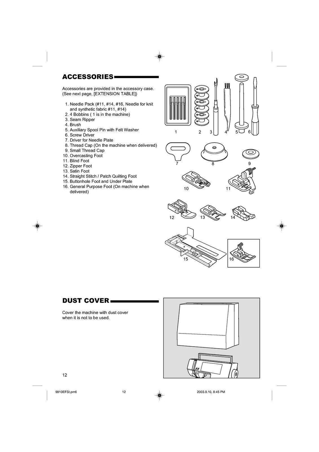 SINGER 9910 Sewing Machine User Manual Operation Guide - TOUGH WIRE BINDING