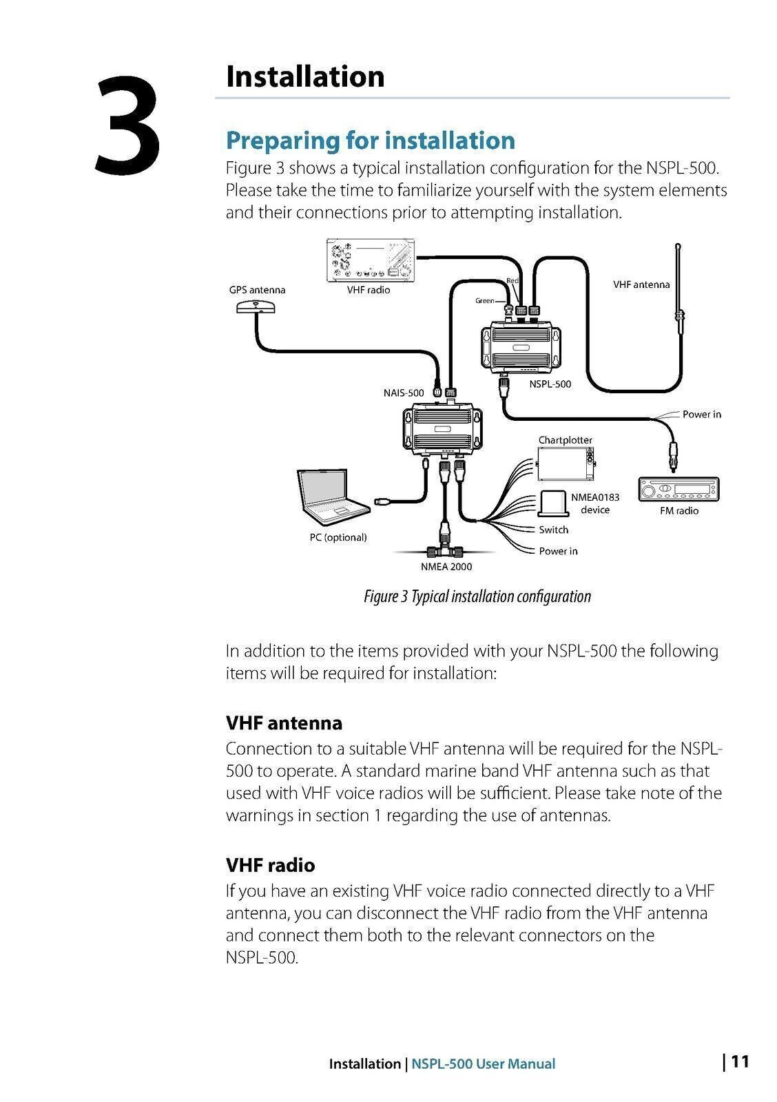 LOWRANCE NSPL-500 AIS/VHF Antenna Splitter User Manual - TOUGH WIRE BINDING