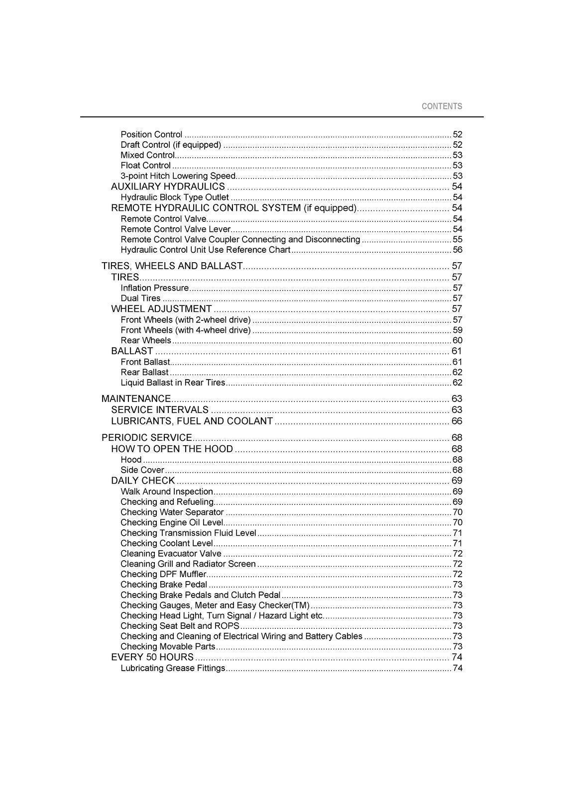 KUBOTA MX4800 MX5200 MX5800 OPERATORS MANUAL - WIRE BOUND - PROTECTIVE COVERS