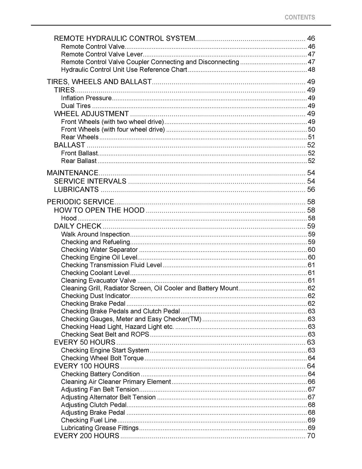 KUBOTA M5040 M6040 M7040 ROPS TRACTOR OPERATORS MANUAL - WIRE BOUND - COVERS