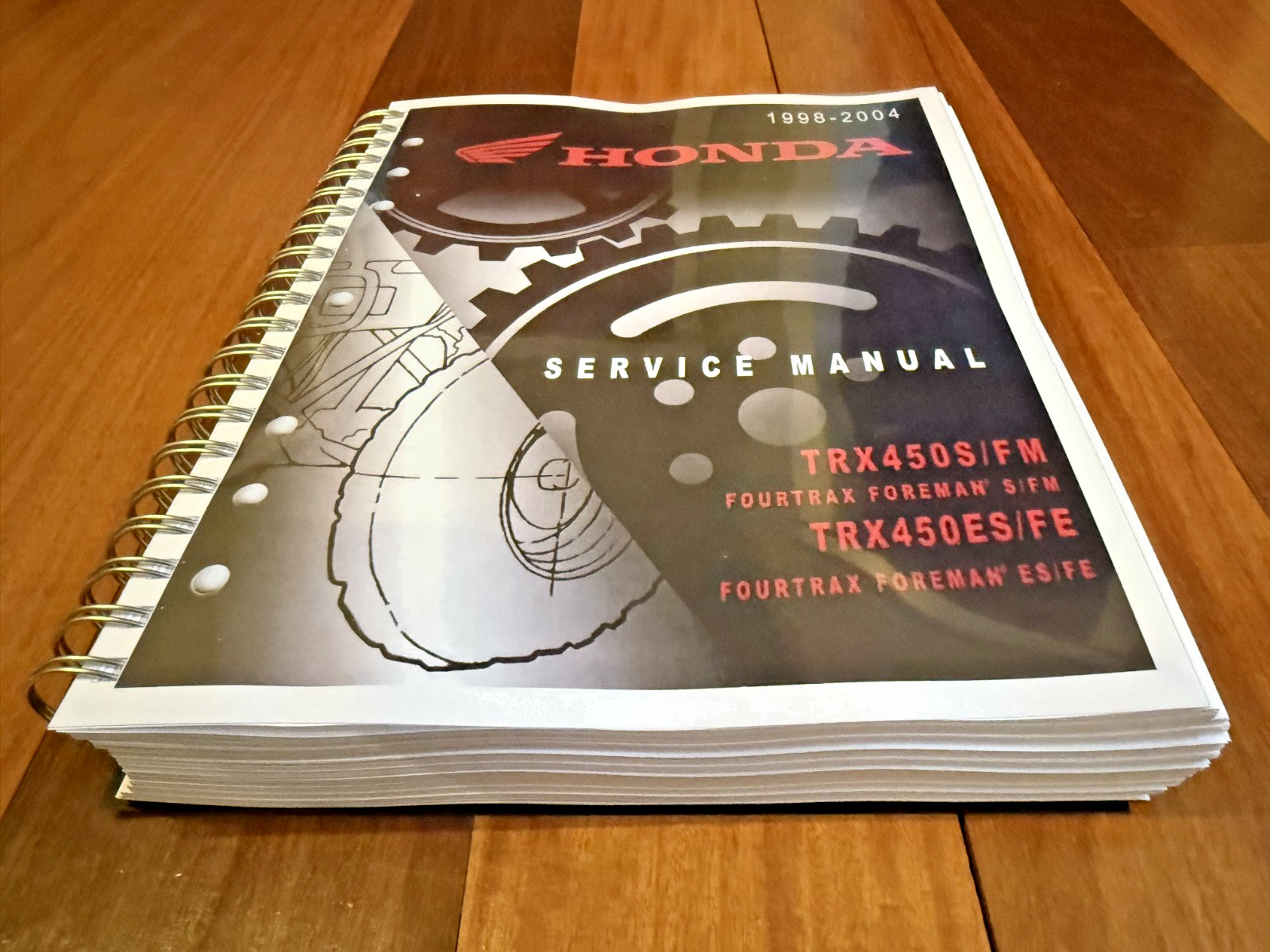 HONDA 1998-2004 TRX450S/FM TRX450ES/FE Foreman 450 Service Manual BOUND FOLDOUTS