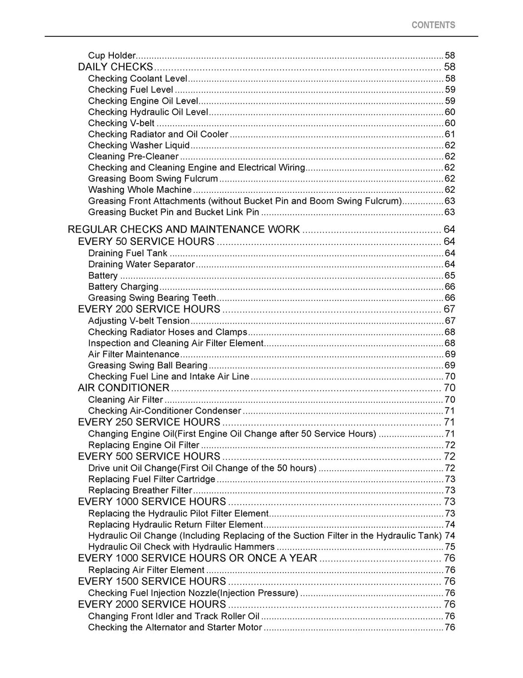 KUBOTA KX057-4 U55-4-Operators-Manual - STEEL WIRE BOUND - PROTECTIVE COVERS