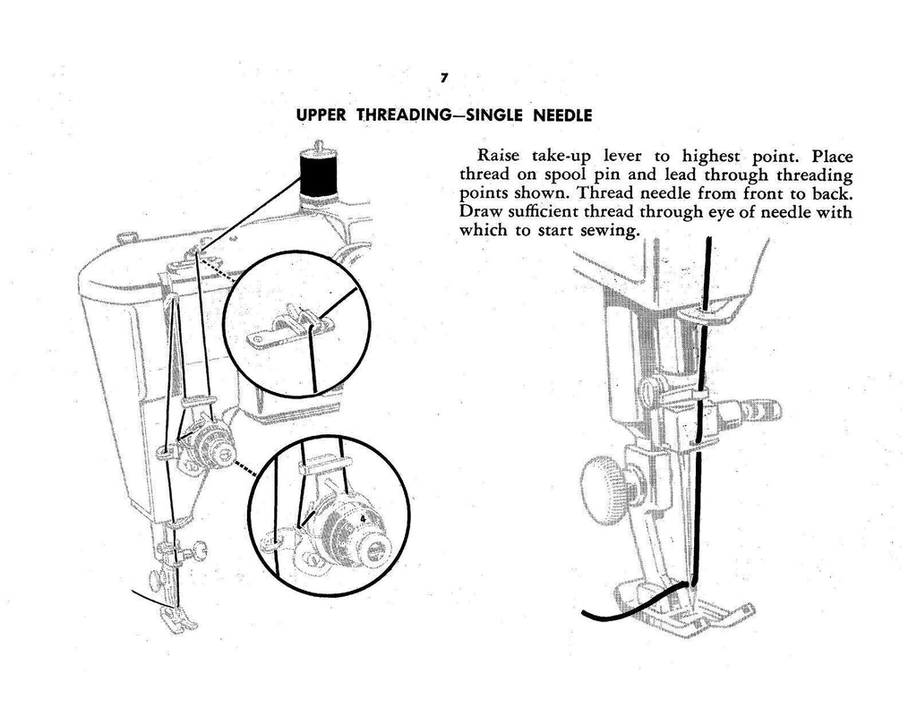 SINGER 401A Slant-O-Matic Sewing Machine User Manual: TOUGH WIRE BINDING, COVERS