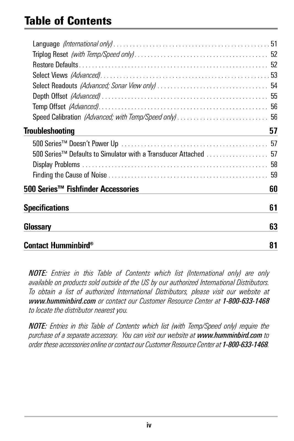 Humminbird 525 515 535 565 575 Operation User Manual - TOUGH WIRE BINDING