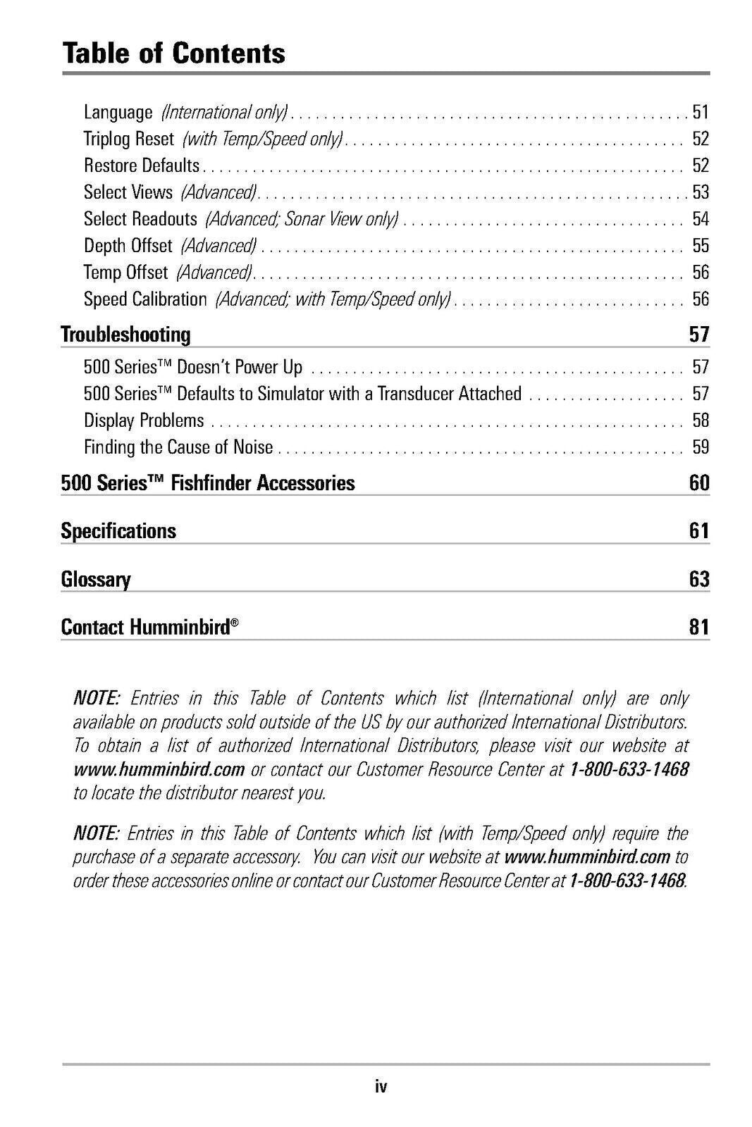 Humminbird 525 515 535 565 575 Operation User Manual - TOUGH WIRE BINDING