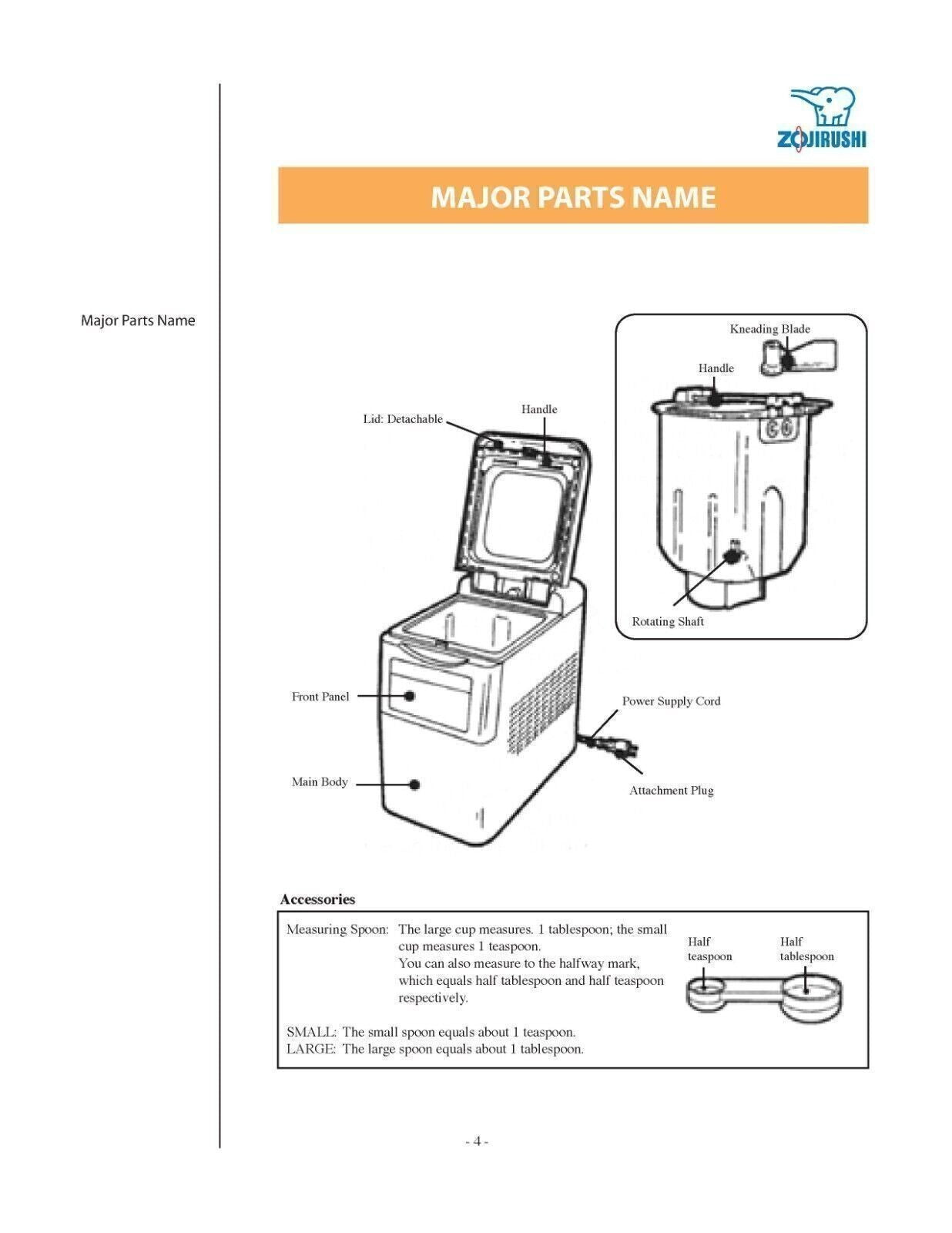 ZOJIRUSHI BBCC-M15 Operation Instructions + Recipes User Manual