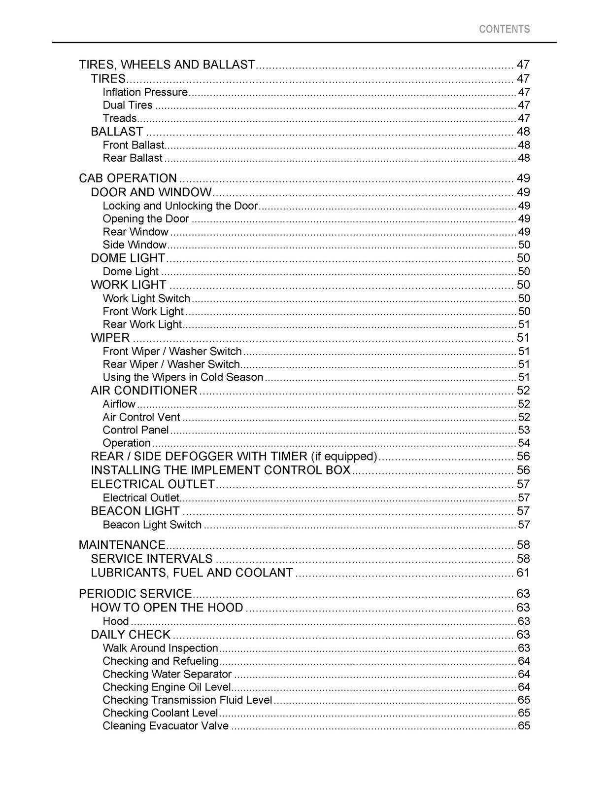 KUBOTA M8540 NARROW CAB TRACTOR OPERATORS MANUAL - WIRE BOUND - TOUGH COVERS