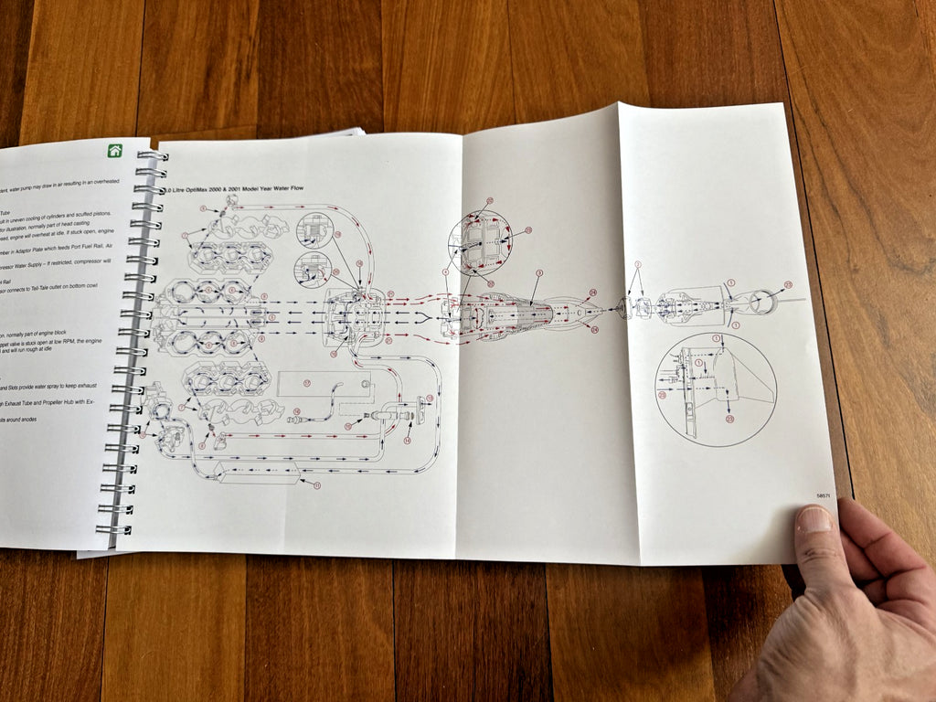 MERCURY 200-225 OptiMax DFI SERVICE MANUAL YR 2000+ WIRE BOUND COVERS, FOLDOUTS!