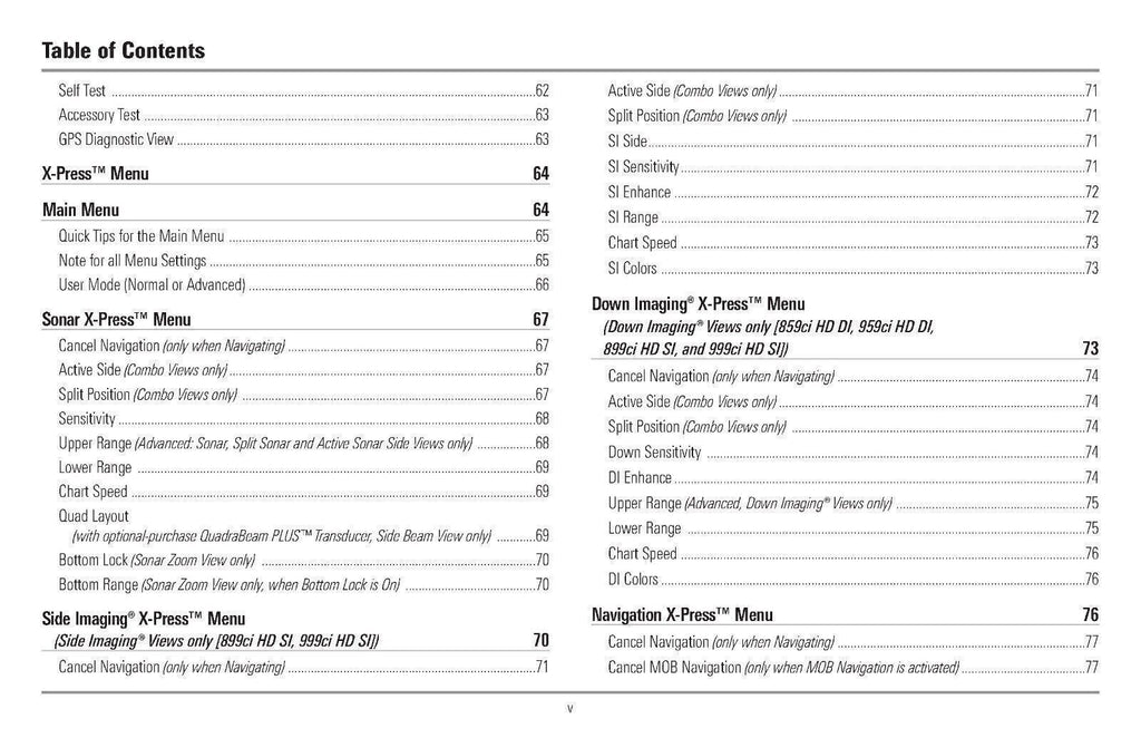 Humminbird 959ci HD 999ci HD 800 Series 900 Series Owners Manual Instructions