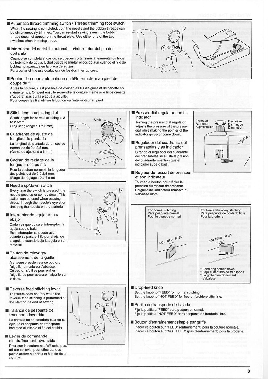 JUKI TL-98E Sewing Machine User Manual Instruction Book -TOUGH WIRE BINDING