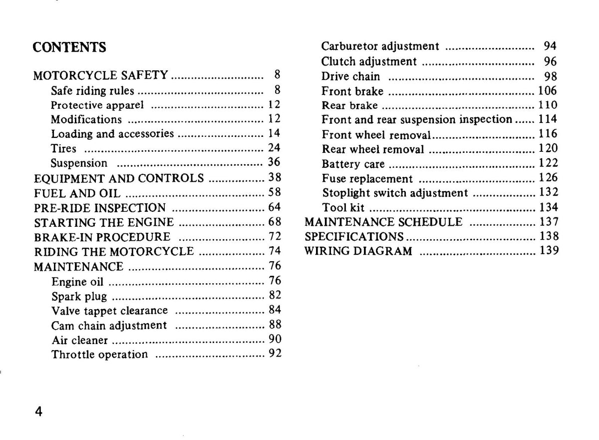HONDA CB250N CB400N Deluxe Owners Manual - BOUND - COVERS - XL FOLDOUT PAGES