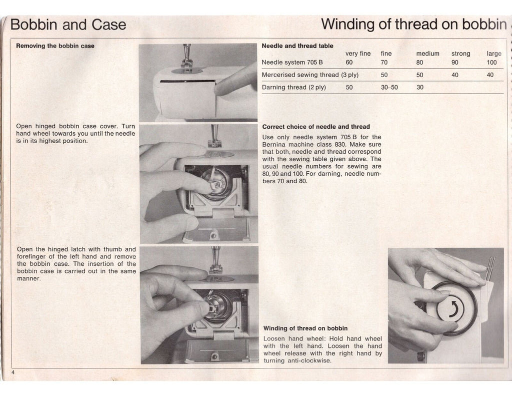 BERNINA 830 Record 831 Sewing Machine COLOR User Manual - WIRE BOUND - COVERS