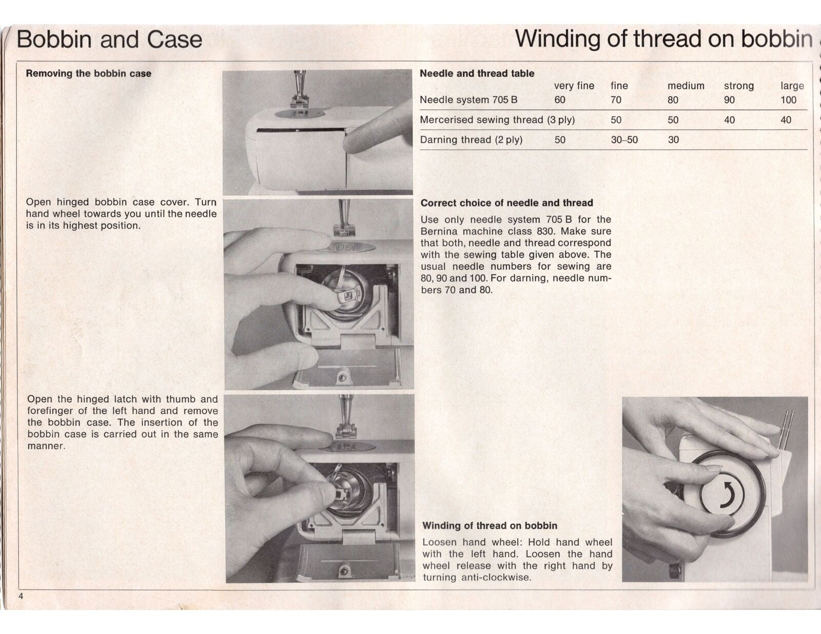 BERNINA 830 Record 831 Sewing Machine COLOR User Manual - WIRE BOUND - COVERS