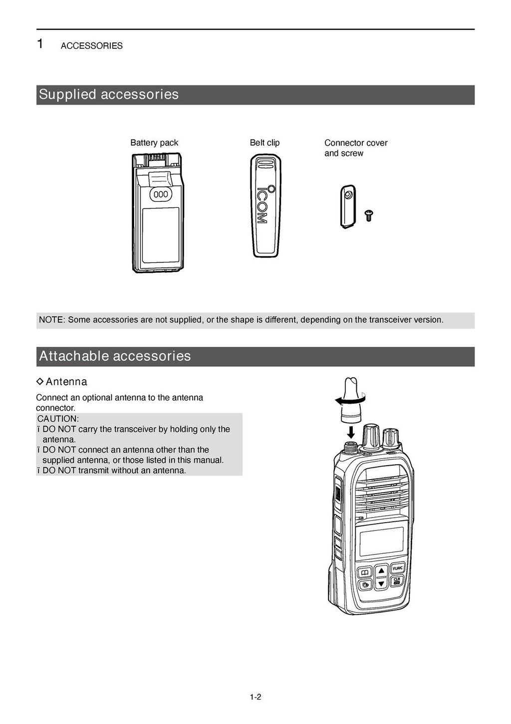 ICOM IP730D IP740D TRANSCEIVER INSTRUCTION MANUAL - WIRE BOUND - TOUGH COVERS
