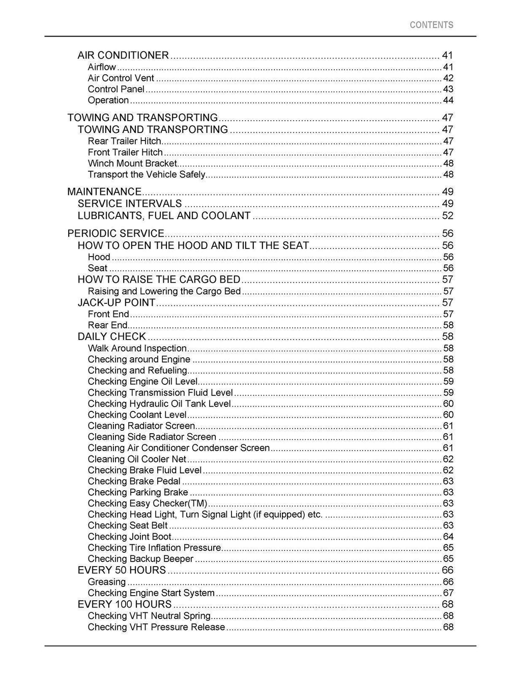 KUBOTA RTV-X1100C OPERATORS MANUAL - STEEL WIRE BOUND - PROTECTIVE COVERS