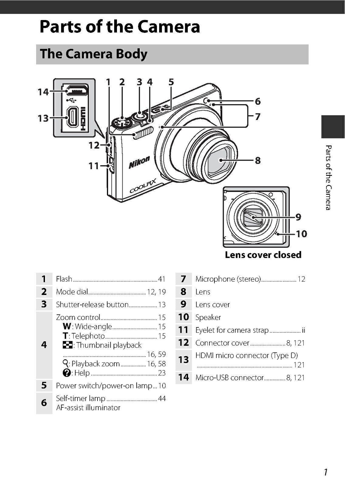 NIKON COOLPIX S7000 Camera User Instruction Manual - TOUGH WIRE BINDING & COVERS