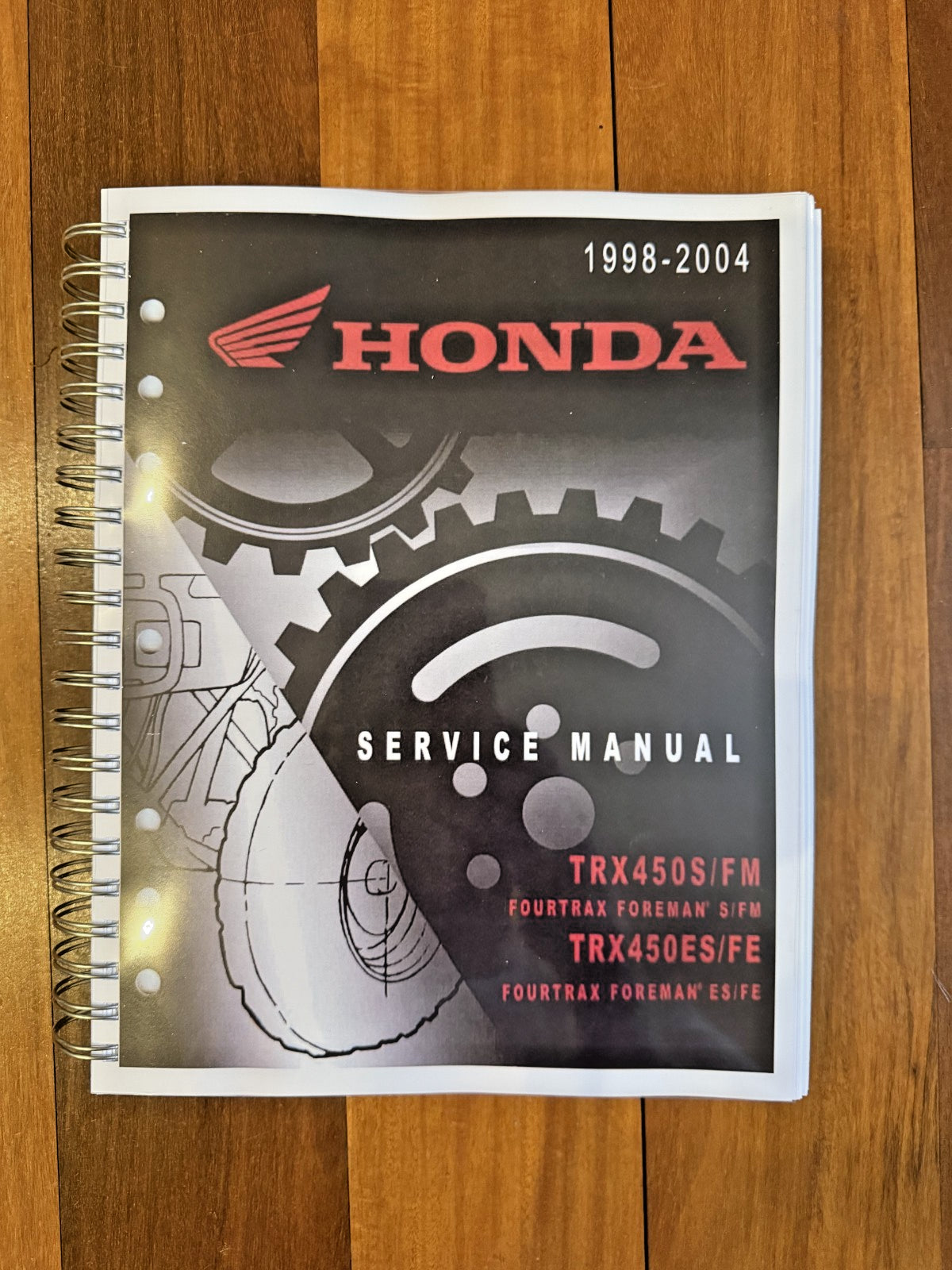 HONDA 1998-2004 TRX450S/FM TRX450ES/FE Foreman 450 Service Manual BOUND FOLDOUTS