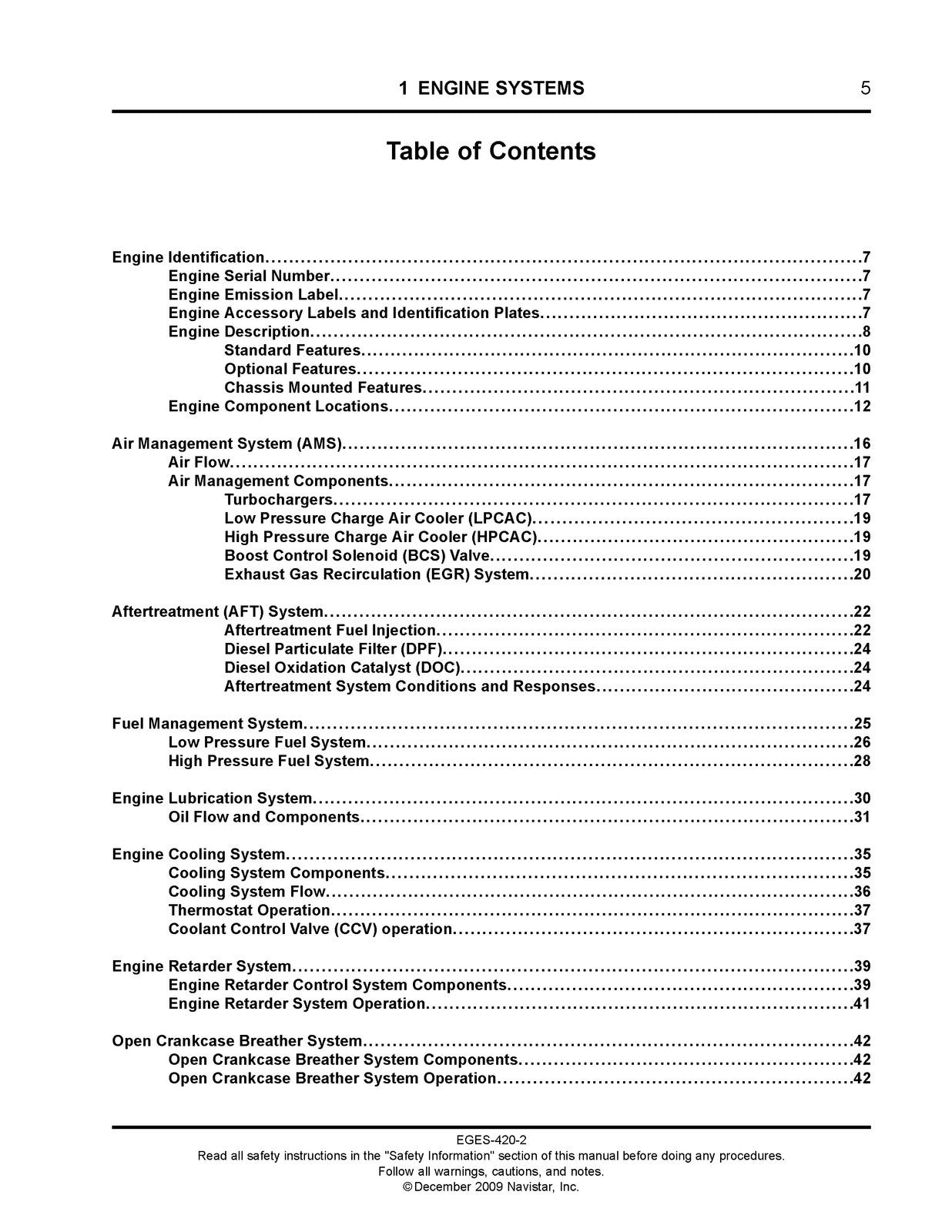 INTERNATIONAL MaxxForce 11 13 EGR Diagnostic Troubleshooting Manual 2009 - BOUND