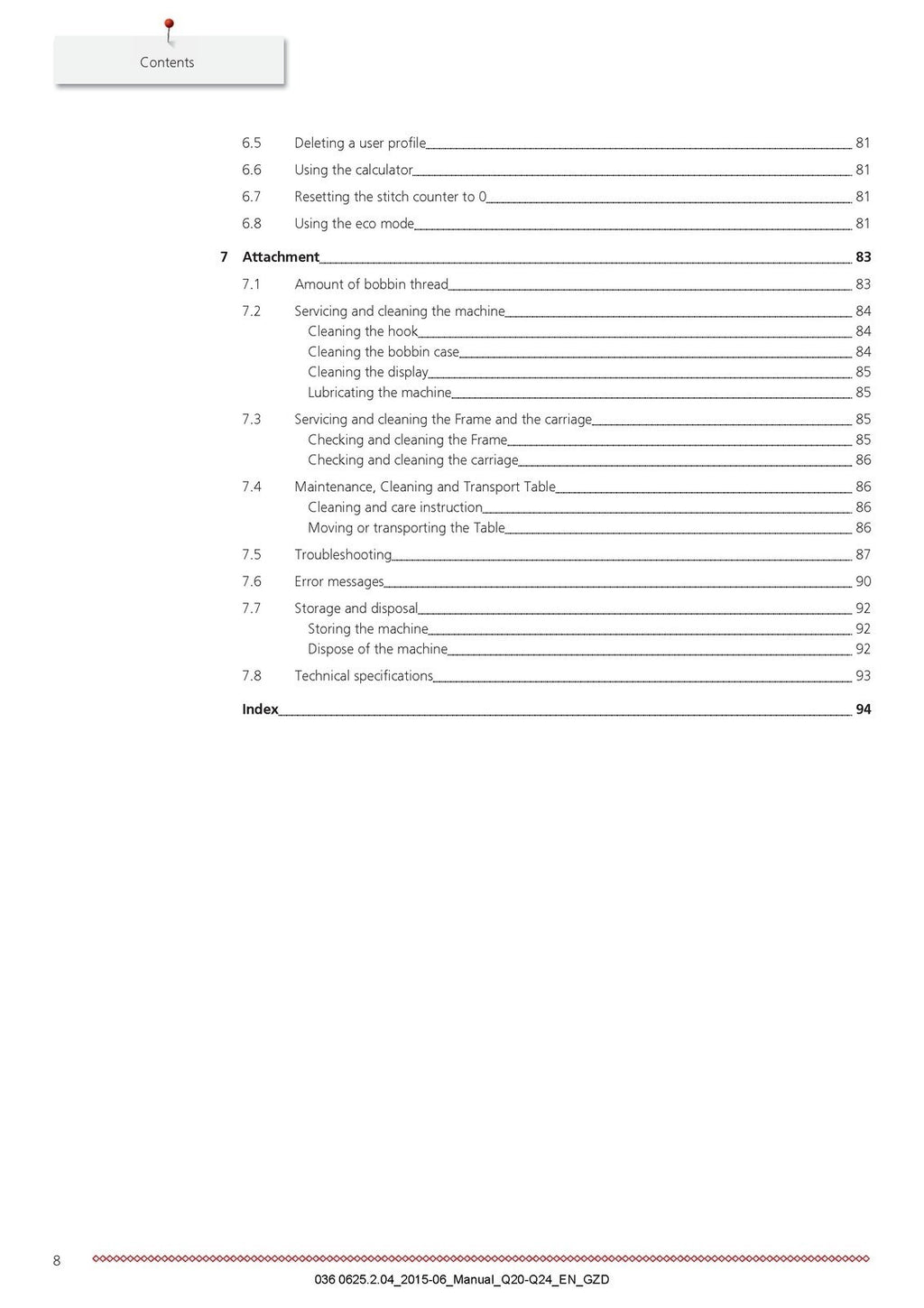 BERNINA Q 24 Q 20 Q24 Q20 User Manual - STEEL WIRE BOUND - PROTECTIVE COVERS
