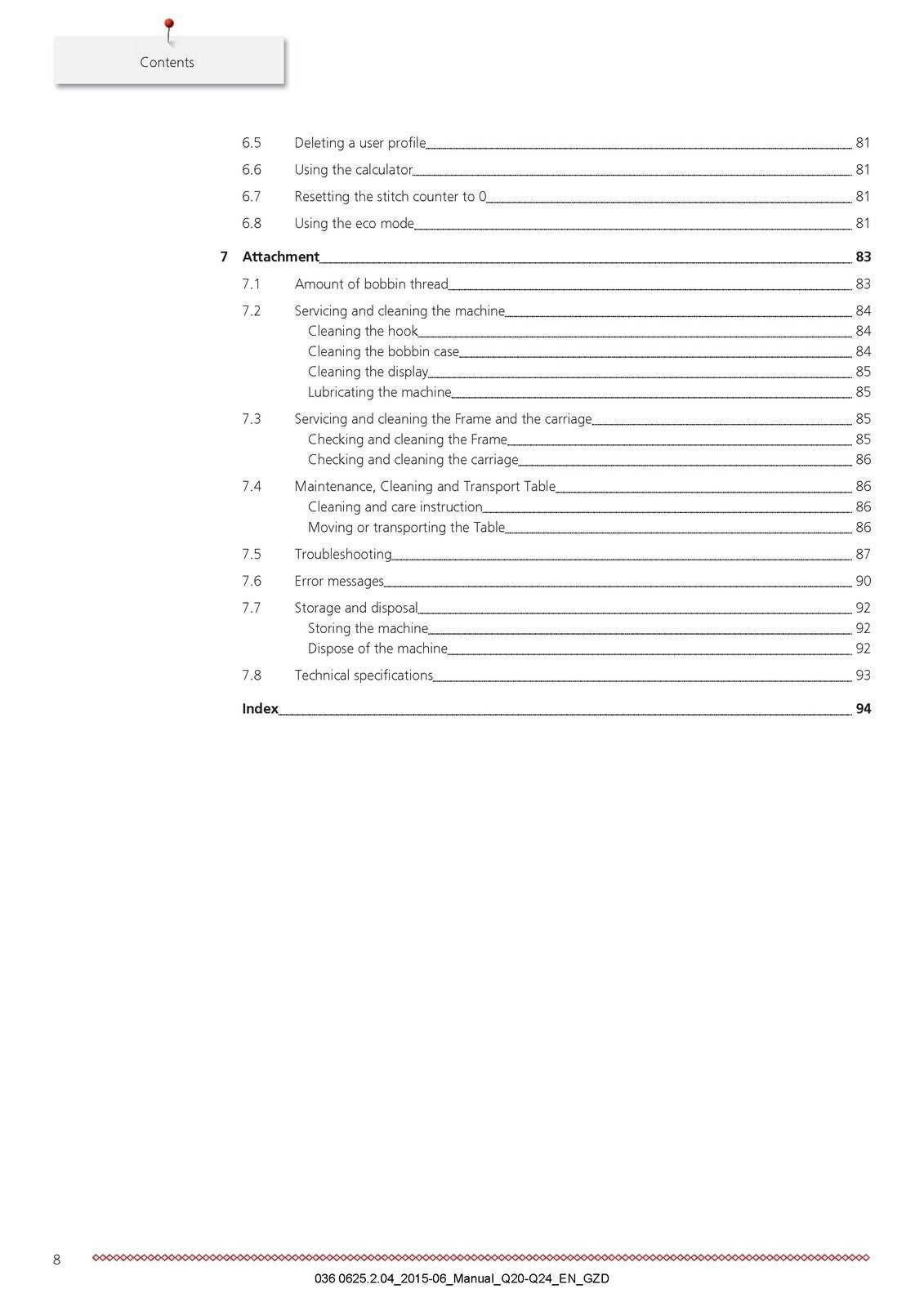 BERNINA Q 24 Q 20 Q24 Q20 User Manual - STEEL WIRE BOUND - PROTECTIVE COVERS