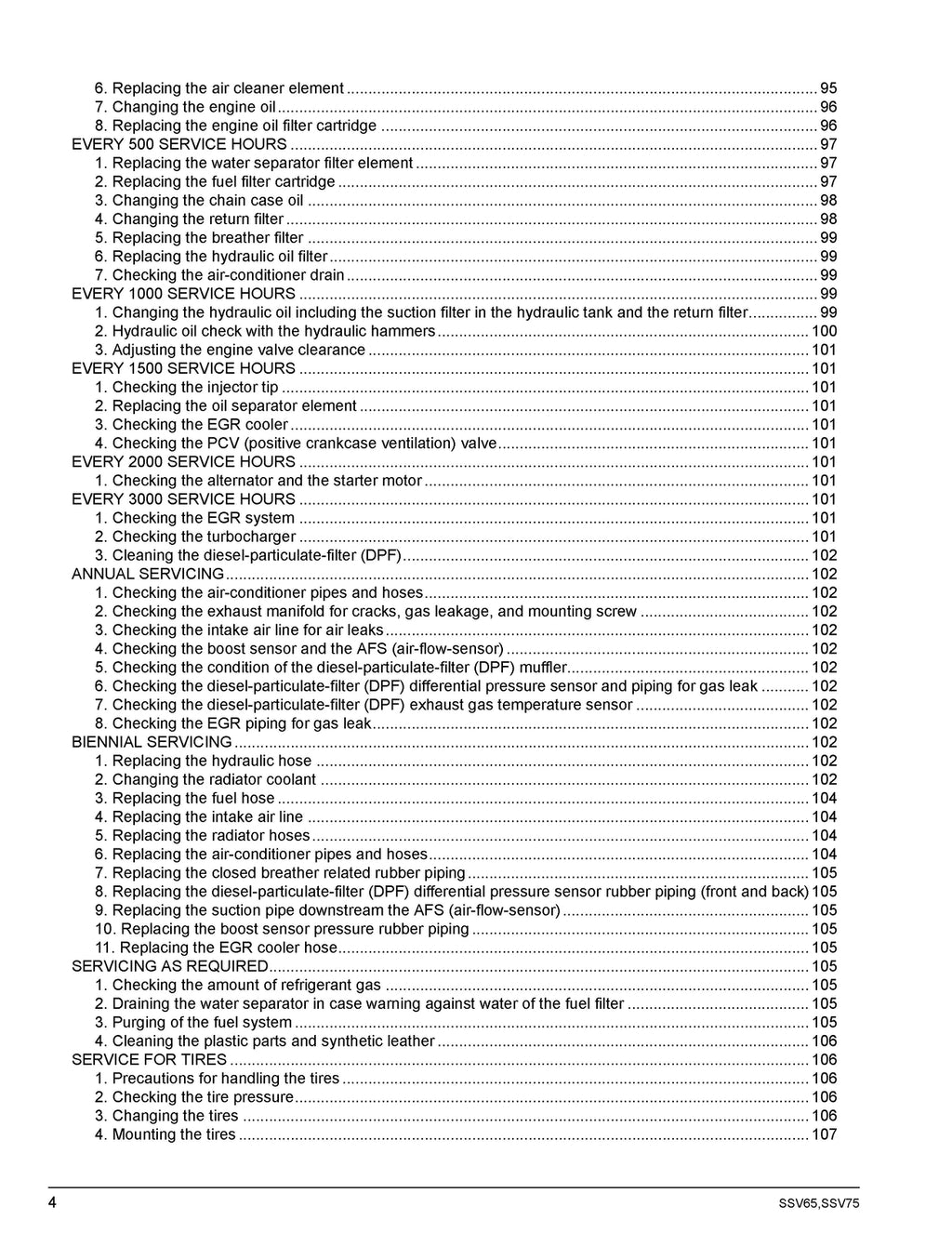 KUBOTA SKID STEER LOADER SSV65 SSV75 OPERATORS MANUAL - WIRE BOUND, TOUGH COVERS