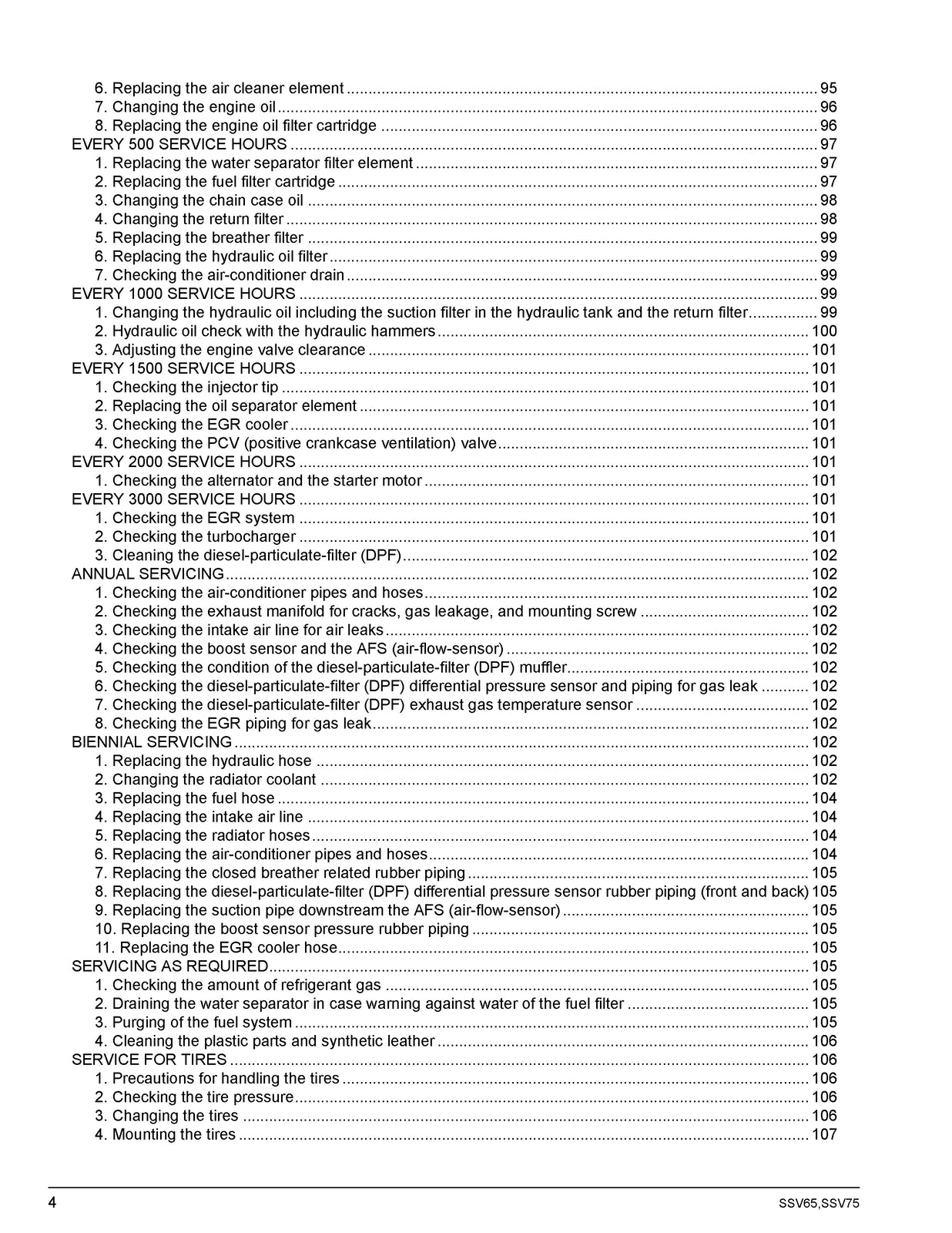 KUBOTA SKID STEER LOADER SSV65 SSV75 OPERATORS MANUAL - WIRE BOUND, TOUGH COVERS