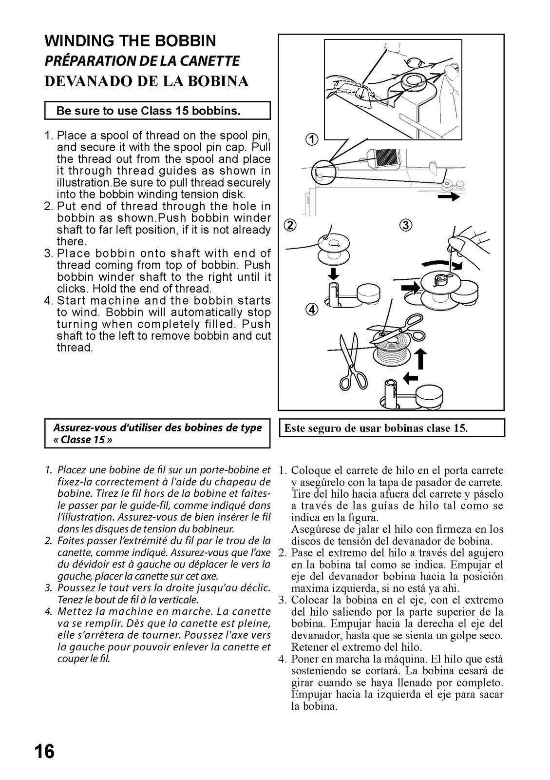 SINGER 6660 6680 6699 Sewing Machine User Manual Operation [WIRE BOUND UPGRADE]