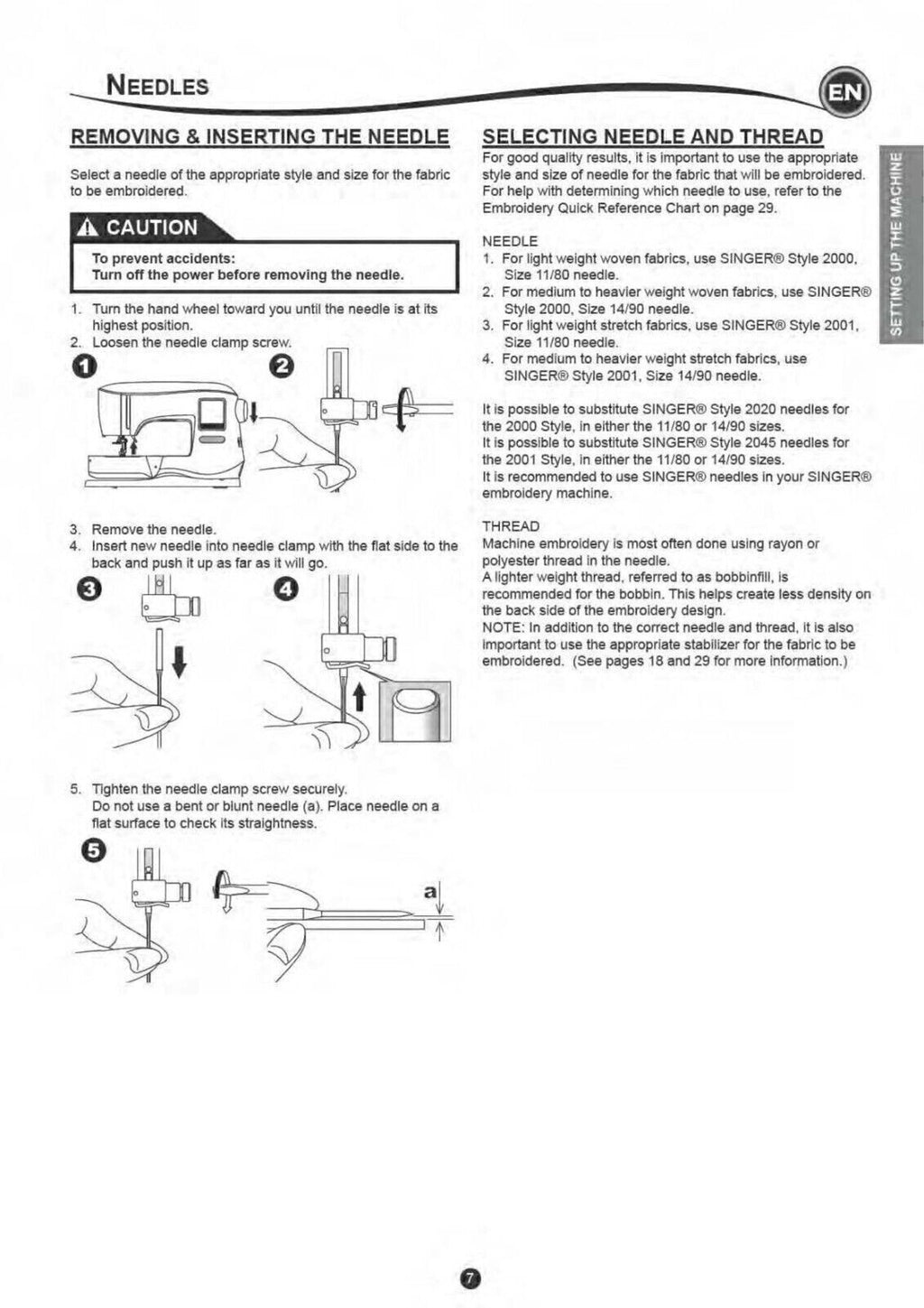 SINGER EM200 QUANTUM STYLIST Sewing Machine User Manual Guide [WIRE BOUND]