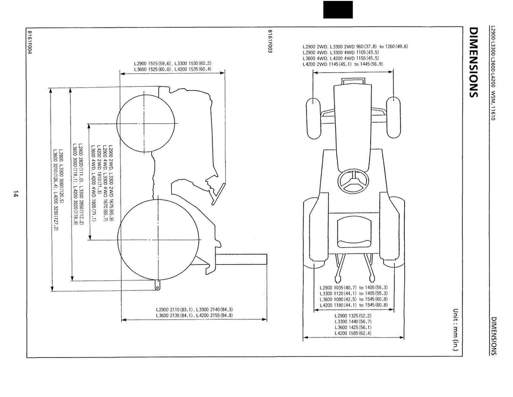 KUBOTA L2900 L3300 L3600 L4200 WORKSHOP MANUAL WSM - WIRE BOUND - COVERS - COLOR