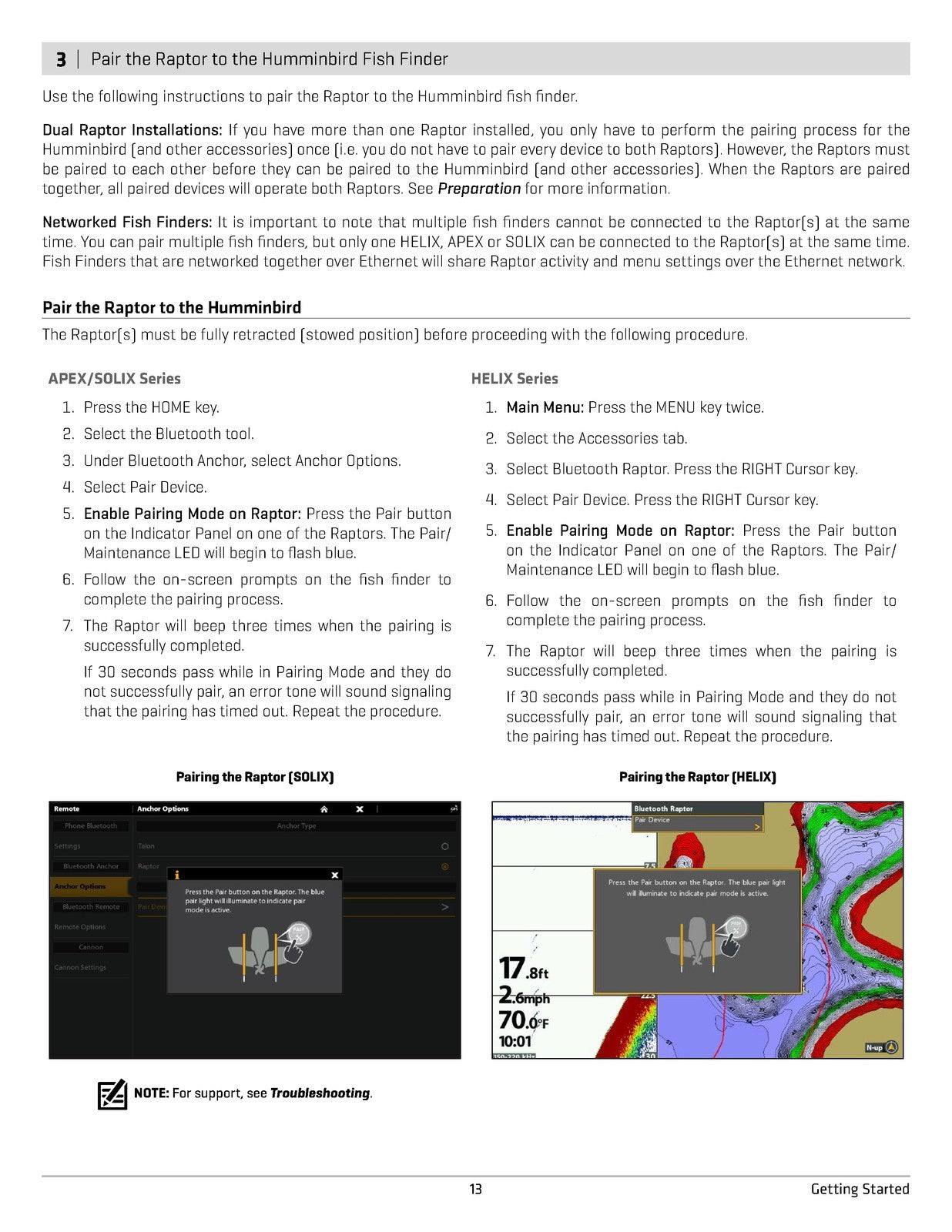 MINN KOTA Raptor for Humminbird SOLIX & HELIX ACCESSORY MANUAL WIRE BIND COVERS