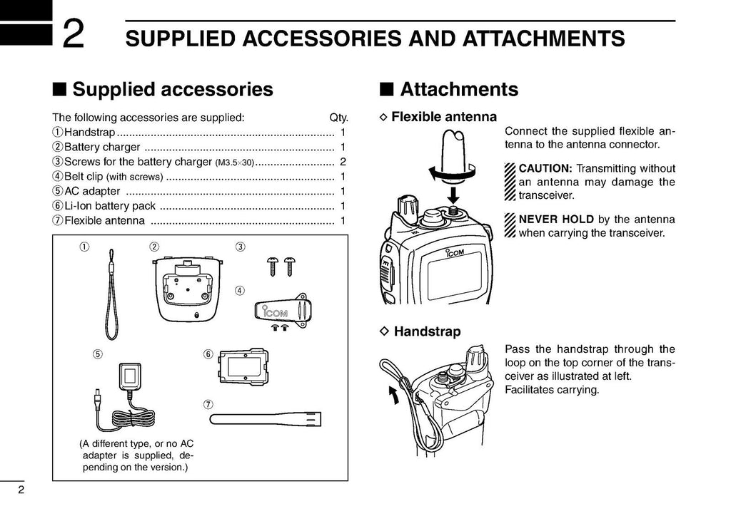 ICOM IC-M72 MARINE TRANSCEIVER INSTRUCTION MANUAL - WIRE BOUND - TOUGH COVERS