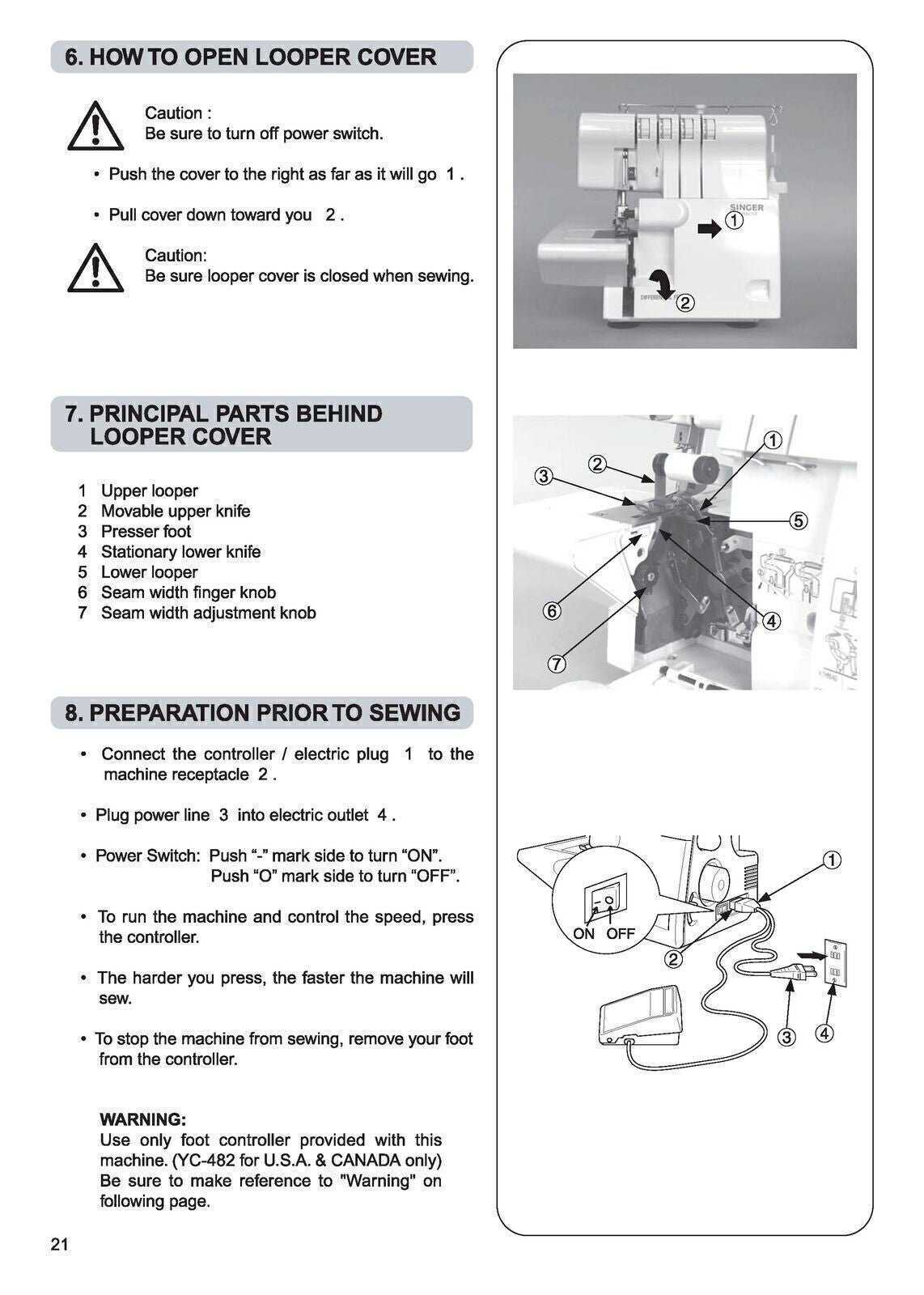 SINGER 14SH644 14SH654 User Manual Overlocker Guide TOUGH WIRE BINDING & COVERS