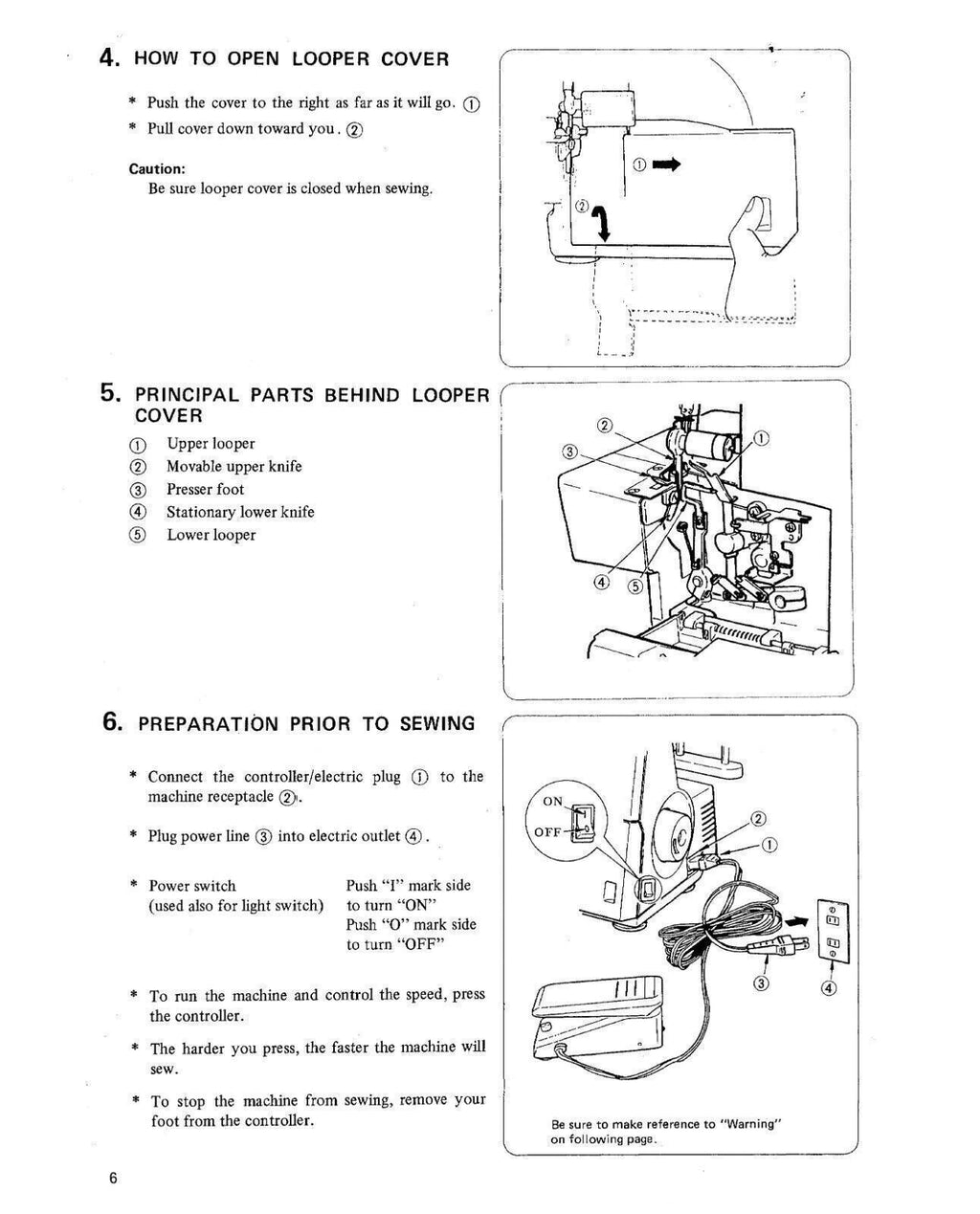 SINGER Overlock Sewing Machine User Manual Instruction Book 14U344B-354B