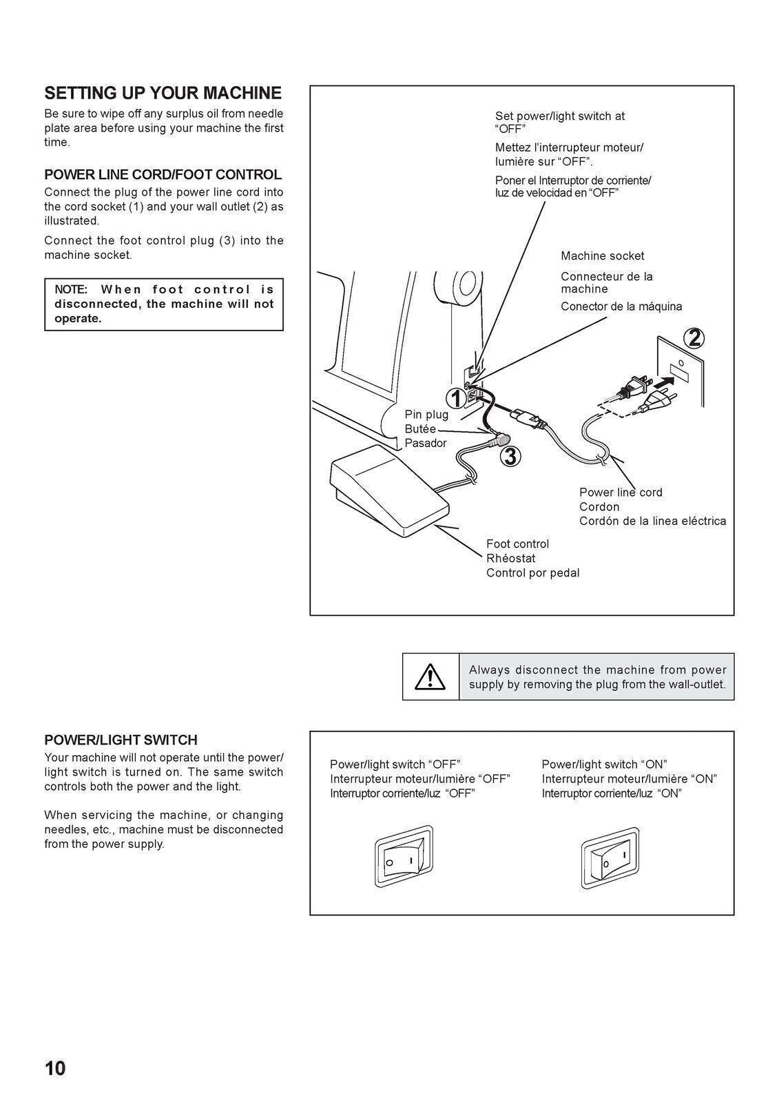 SINGER 7468 Sewing Machine User Manual Operation Guide [WIRE BOUND UPGRADE]